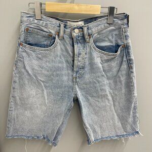 Denim Forum long jean shorts